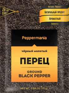 Peppermania Перец Черный молотый 25г