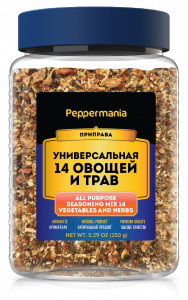 Peppermania Универсальная приправа 14 овощей и трав  150г